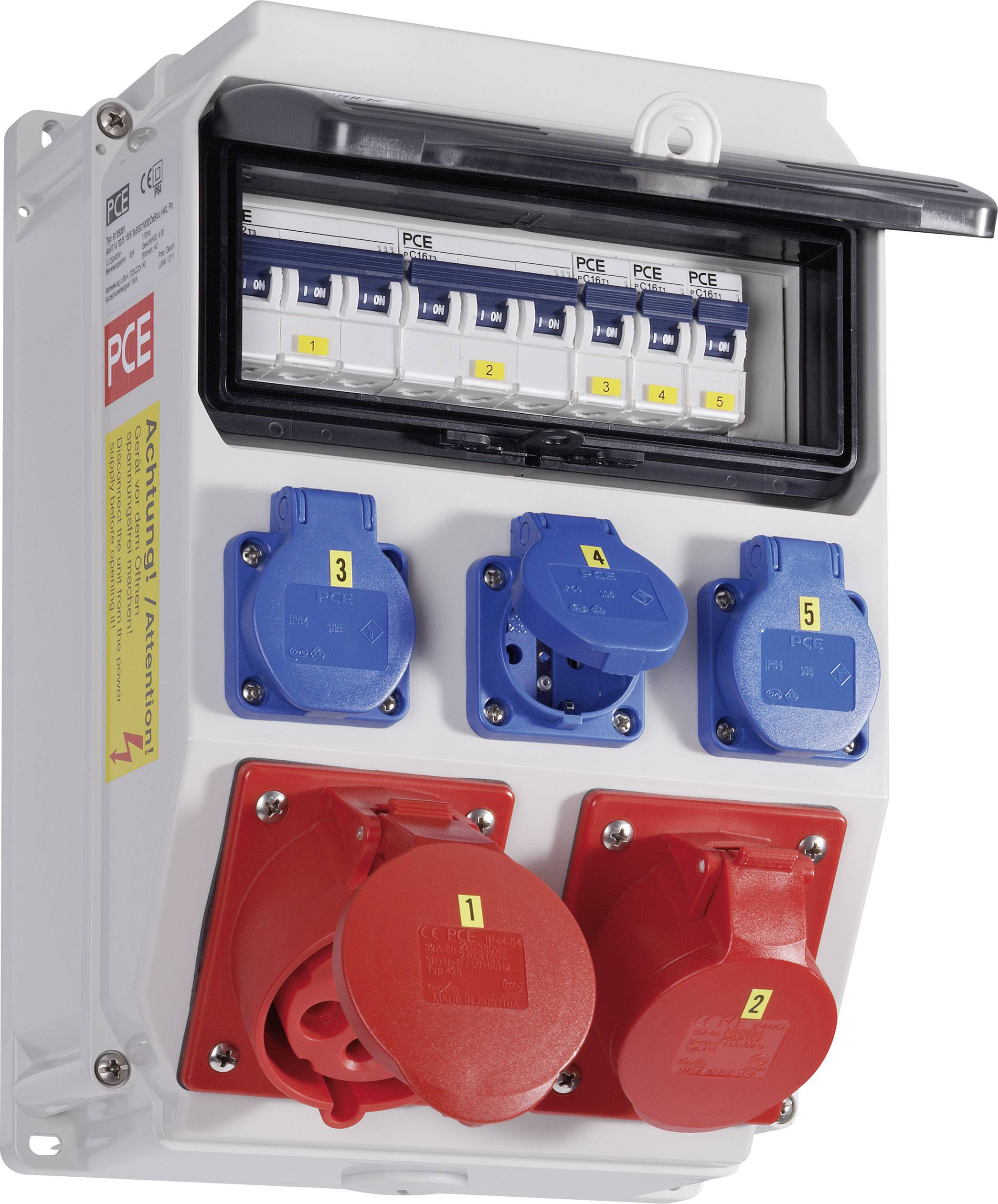 Distributore Corrente Da Parete 230V/400V IP44 - Prese Schuko Per Cantieri E Officine | Distribuzione Elettrica Professionale