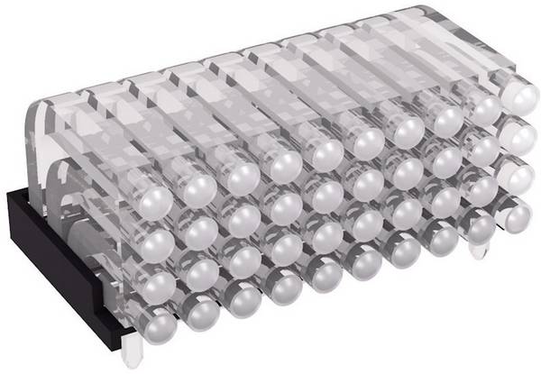Mentor 1296.2054 Tubo luminoso Rigido Montaggio su scheda, Accoppiamento a pressione