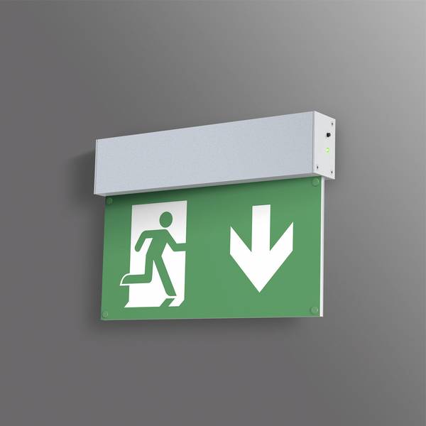 Segnaletica per uscite d`emergenza - B-SAFETY BR 558 030 Indicazione via di fuga illuminata Montaggio a parete - Segnaletica per uscite d`emergenza - B-SAFETY BR 558 030 Indicazione via di fuga illuminata Montaggio a parete -