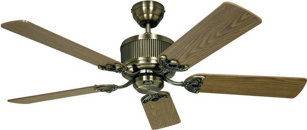 CasaFan Eco Elements Ventilatore da soffitto  23 W (Ø x A) 132 cm x 285 mm Ottone antico con telecomando