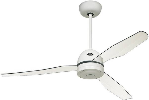 CasaFan Libelle Ventilatore da soffitto  82 W (Ø x A) 132 cm x 320 mm Lacca - Bianco con telecomando
