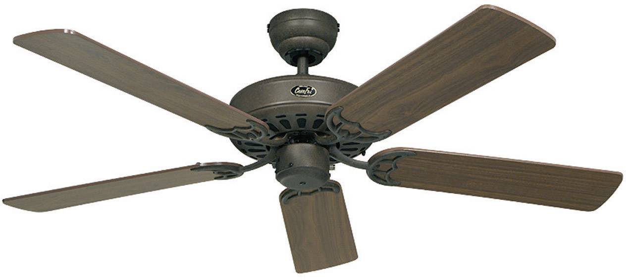 Ventilatore a Soffitto Classic Royal in ottone lucidato 75 cm fino a 132 cm con interruttore