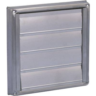 Griglie di ventilazione in metallo con lamelle orizzontali utilizzabili per l'aerazione. Adatte per applicazioni industriali.