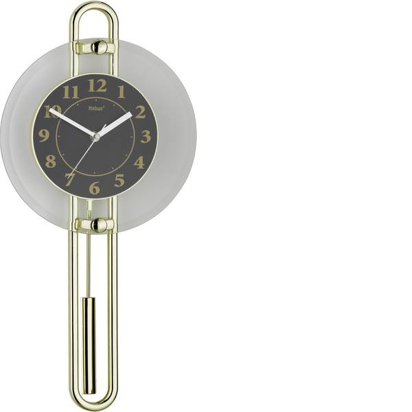 Orologi da parete - Mebus 14813 Quarzo Orologio da parete 26 cm x 54.5 cm Oro, Nero, Argento - Orologi da parete - Mebus 14813 Quarzo Orologio da parete 26 cm x 54.5 cm Oro, Nero, Argento -