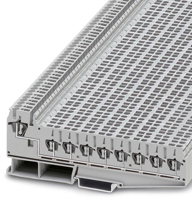 Barra di morsetti elettrica con molteplici connessioni e contatti, utilizzata nell'industria per il cablaggio e il collegamento in sicurezza.