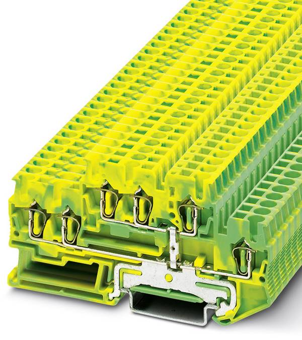 Phoenix Contact 3038532 Morsetto passante componibile 5.2 mm A molla   Verde, Giallo 50 pz.