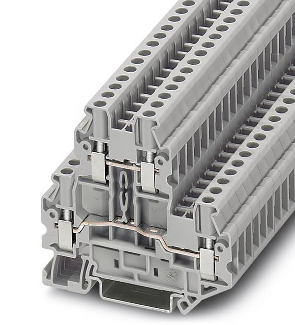 Phoenix Contact 3044636 Morsetto doppio 5.2 mm A vite  Grigio 50 pz.