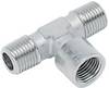 ICH Raccordo a T 40203 Filettatura interna 1/4" Filetto esterno: R1/4 Diametro foro montaggio: 1/4" 1 pz.