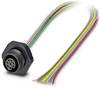 Phoenix Contact 1436369 Connettore da pannello per sensore o attuatore M12 Presa 0.50 m Numero di poli: 8 1 pz.
