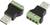 Due adattatori USB con morsetti a vite verdi, idonei per progetti di elettronica fai-da-te o connessioni con dispositivi non USB.