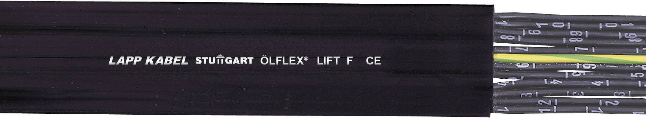 Cavo nero con la scritta 'LAPP KABEL STUTTGART ÖLFLEX LIFT F CE', con diversi fili numerati visibili.