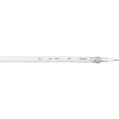 Interkabel AC 89-1 Cavo coassiale Diam. est.: 6.90 mm  75 Ω 90 dB Bianco Merce a metro