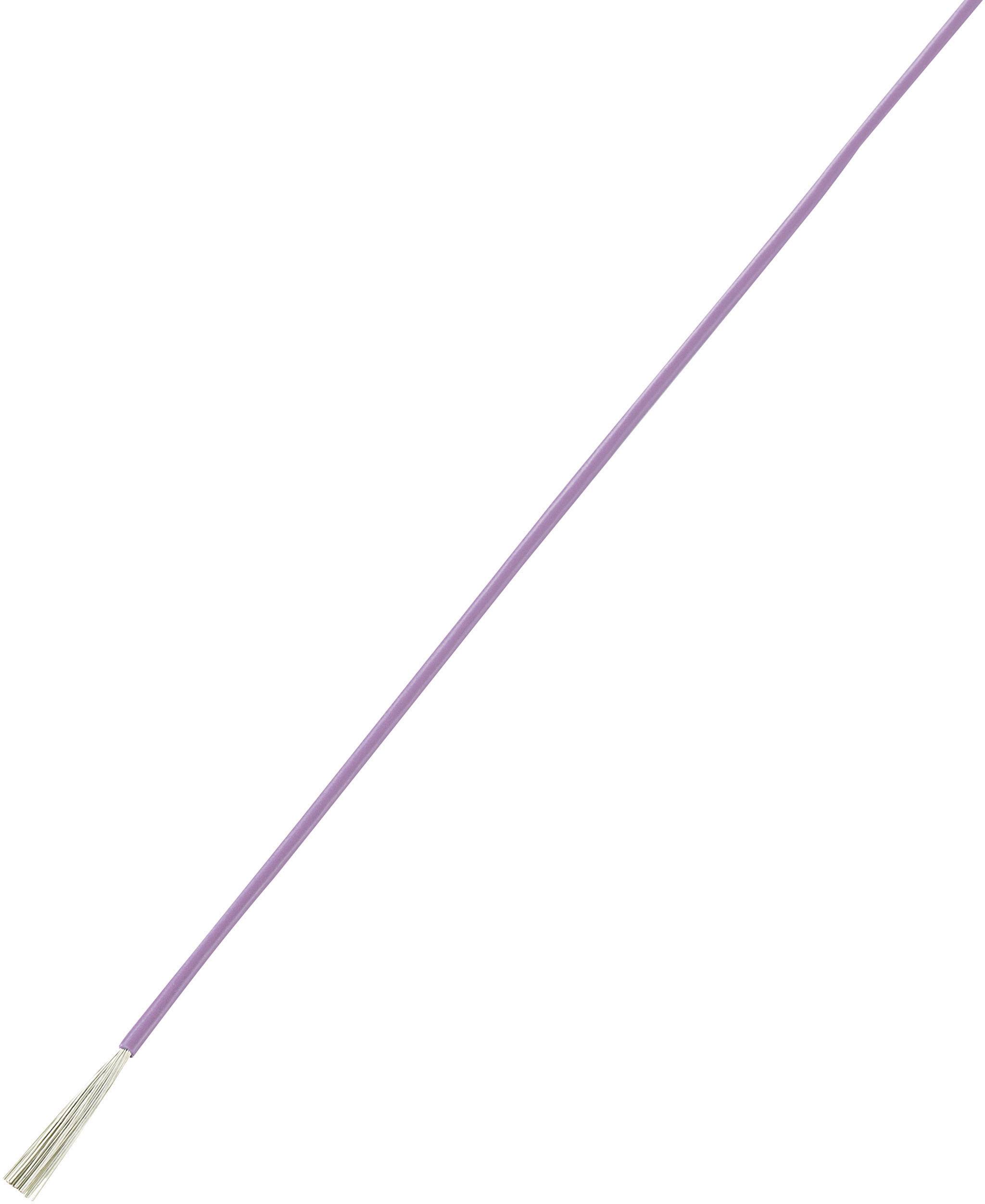 Filo viola con estremità libera color argento, mostra una possibilità di connessione elettrica dei cavi.