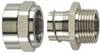 HellermannTyton 166-33800 PCSB12-FM-M16 Raccordo a vite del tubo flessibile Metallo M16 10.20 mm Piatto 1 pz.