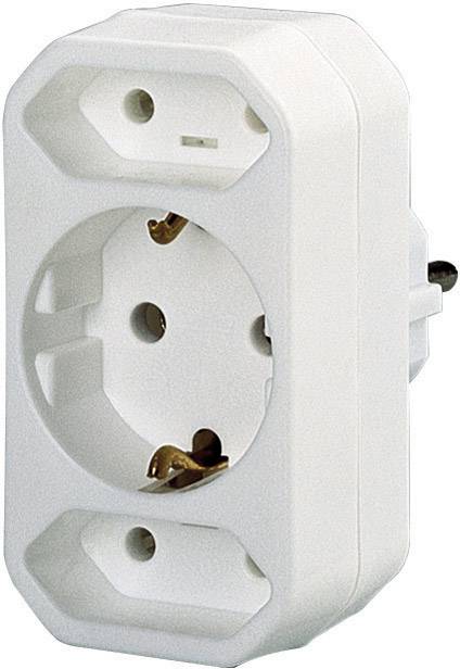 Basetech 1595417 1 pezzo Multipresa Bianco