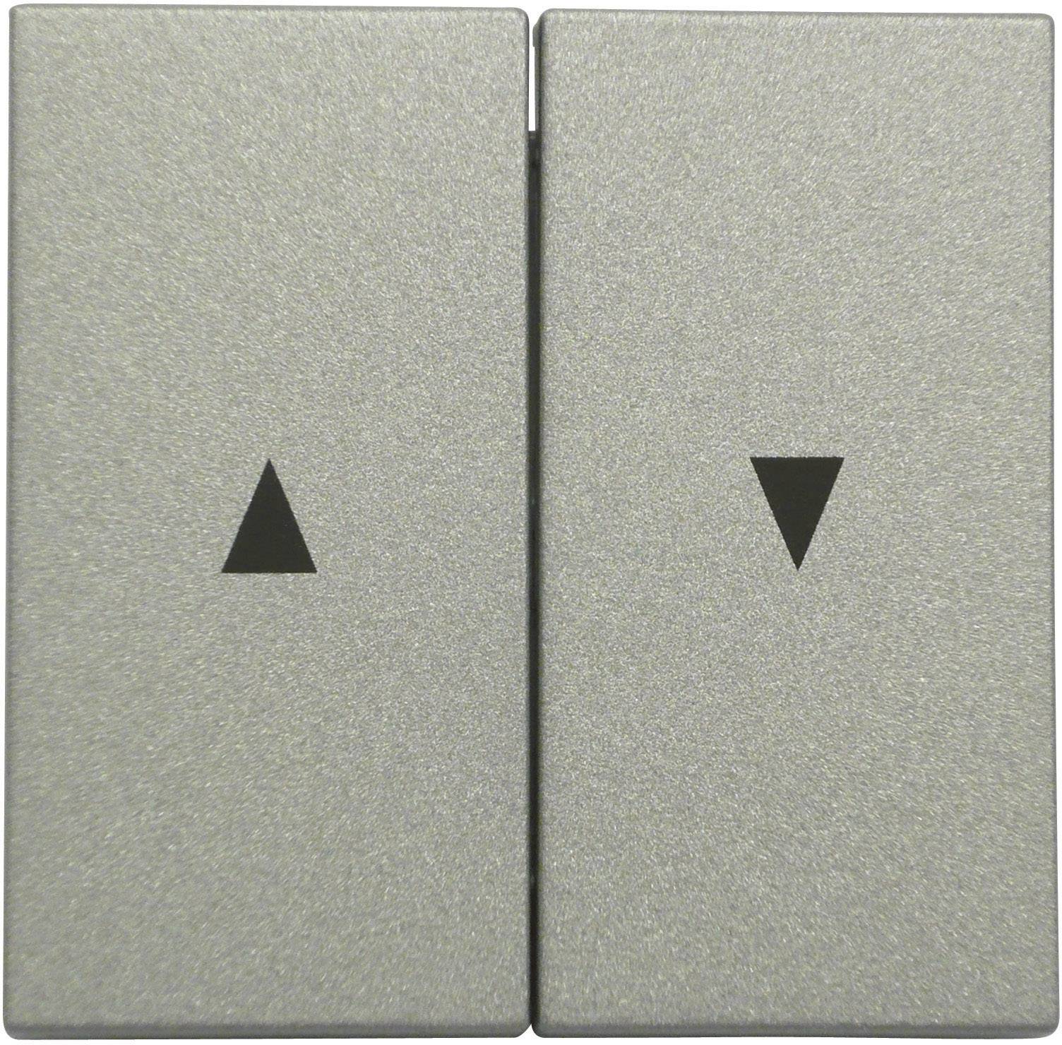 GIRA Interruttore Placca di copertura Interruttore tapparelle System 55, Standard 55, E2, Event, Event Chiara, Event Opaca, Esprit, ClassiX Alluminio 1 pz.