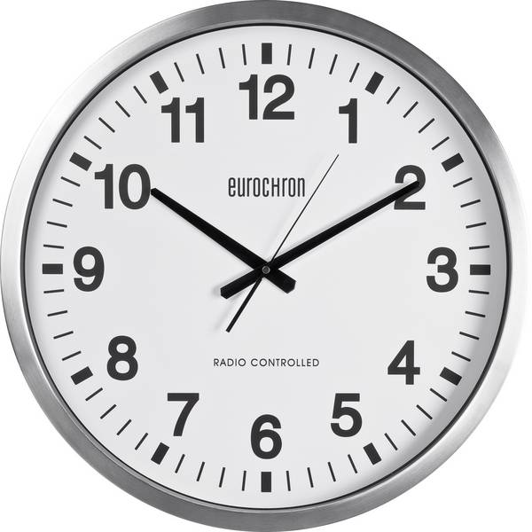 Orologi da parete - Eurochron Radiocontrollato Orologio da parete 507 mm x 63 mm Argento - Orologi da parete - Eurochron Radiocontrollato Orologio da parete 507 mm x 63 mm Argento -