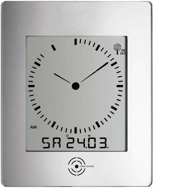 Orologi da parete - TFA 60-4507 Radiocontrollato Orologio da parete 240 mm x 285 mm x 39 mm Argento - Orologi da parete - TFA 60-4507 Radiocontrollato Orologio da parete 240 mm x 285 mm x 39 mm Argento -
