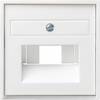GIRA Interruttore Placca di copertura PRESA UAE/IAE/ISDN System 55, Standard 55, E2, Event, Event Chiara, Event Opaca, Esprit, ClassiX Bianco pulito (laccato) 0270 03 1 pz.