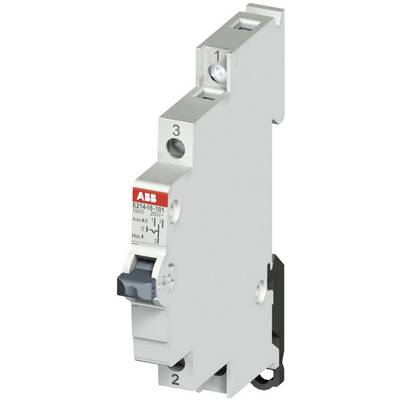 Interruttore magnetotermico ABB grigio con leva nera, modello EA14-15-101, idoneo all'inserimento e al distacco di circuiti elettrici.