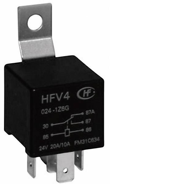 Relè auto - Hongfa HFV4/012-1Z5SGR Relè per auto 12 V/DC 40 A 1 scambio - Relè auto - Hongfa HFV4/012-1Z5SGR Relè per auto 12 V/DC 40 A 1 scambio -