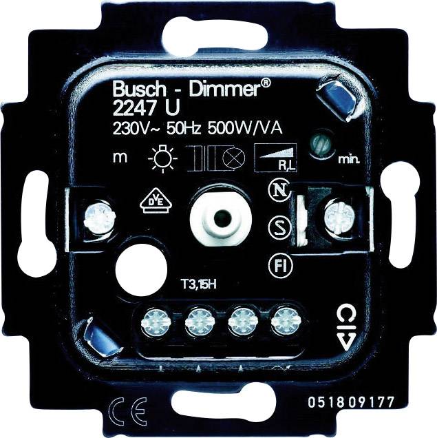 Busch-Jaeger Frutto Dimmer Duro 2000 SI Linear, Duro 2000 SI, Reflex SI Linear, Reflex SI, Solo, Alpha Nea, Alpha esclusivo, Future Linear, Impuls, Acciaio Pur, Carat, Axcent 2247 U 1 pz.