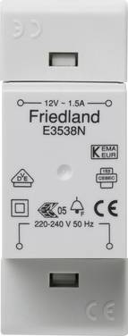 Honeywell Home E3538N Trasformatore per campanello 12 V/AC 1.5 A