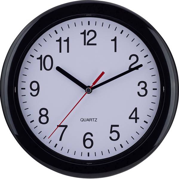 Orologi da parete - EUROTIME 22221 Quarzo Orologio da parete 25 cm Nero - Orologi da parete - EUROTIME 22221 Quarzo Orologio da parete 25 cm Nero -