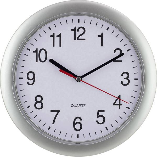 Orologi da parete - EUROTIME 22222 Quarzo Orologio da parete 25 cm Argento - Orologi da parete - EUROTIME 22222 Quarzo Orologio da parete 25 cm Argento -