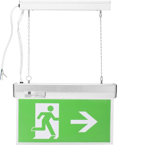 Segnaletica per uscite d`emergenza - Indicazione via di fuga illuminata Montaggio a soffitto Smartwares 10.040.72 - Segnaletica per uscite d`emergenza - Indicazione via di fuga illuminata Montaggio a soffitto Smartwares 10.040.72 -