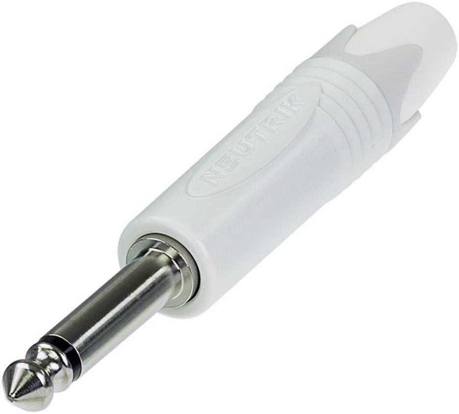 Neutrik NP2X-WT Jack 6.35 mm Spina dritta Numero Poli (num): 2 Mono Bianco 1 pz.