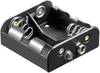 Goobay 11455 Portabatteria 2x 1/2 Torcia (C) Connettore a scatto (L x L x A) 62.5 x 55.8 x 23.5 mm