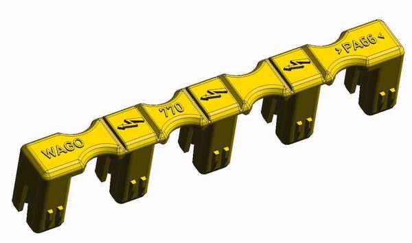 WAGO 770-360 Elemento di chiusura Giallo 100 pz.