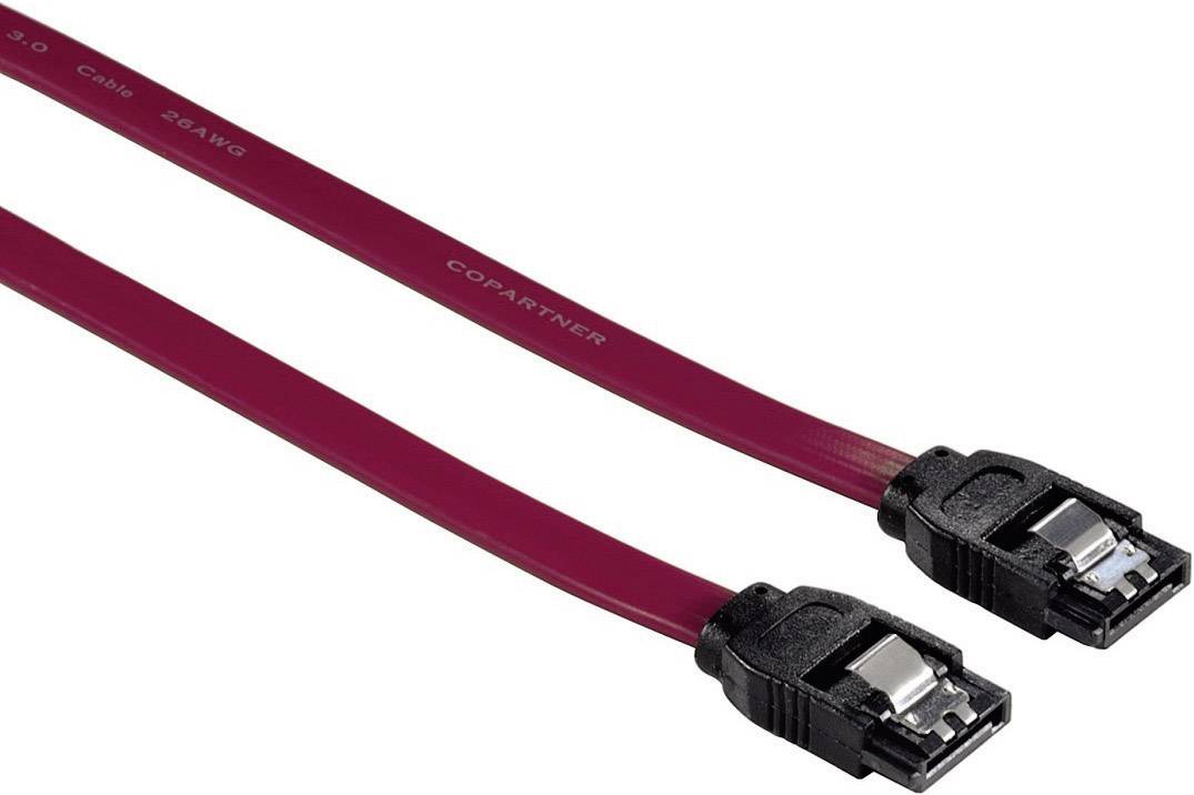 Hama 00054574 cavo SATA 045 m Rosso-0