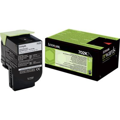 Cartuccia di inchiostro 'Lexmark 702K', colore nero, con confezione. Tonalità di nero migliorate, compatibile con i modelli di stampanti Lexmark.