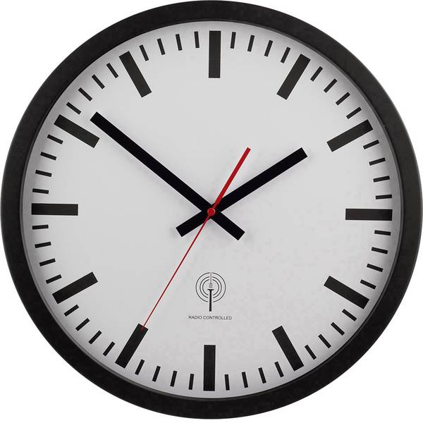 Orologi da parete - EUROTIME 56862 Radiocontrollato Orologio da parete 40 cm Nero - Orologi da parete - EUROTIME 56862 Radiocontrollato Orologio da parete 40 cm Nero -