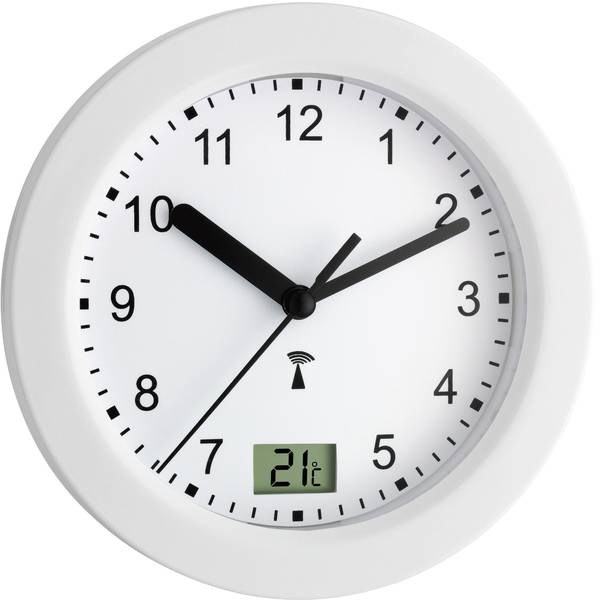 Orologi da parete - TFA 60.3501 Radiocontrollato Orologio da parete 17.5 cm x 5.5 cm Bianco Adatto per bagno e ambienti umidi - Orologi da parete - TFA 60.3501 Radiocontrollato Orologio da parete 17.5 cm x 5.5 cm Bianco Adatto per bagno e ambienti umidi -