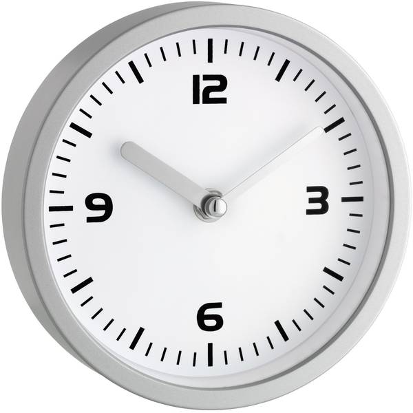 Orologi da parete - TFA 60.3012 Quarzo Orologio da parete 160 mm x 45 mm Argento Adatto per bagno e ambienti umidi - Orologi da parete - TFA 60.3012 Quarzo Orologio da parete 160 mm x 45 mm Argento Adatto per bagno e ambienti umidi -