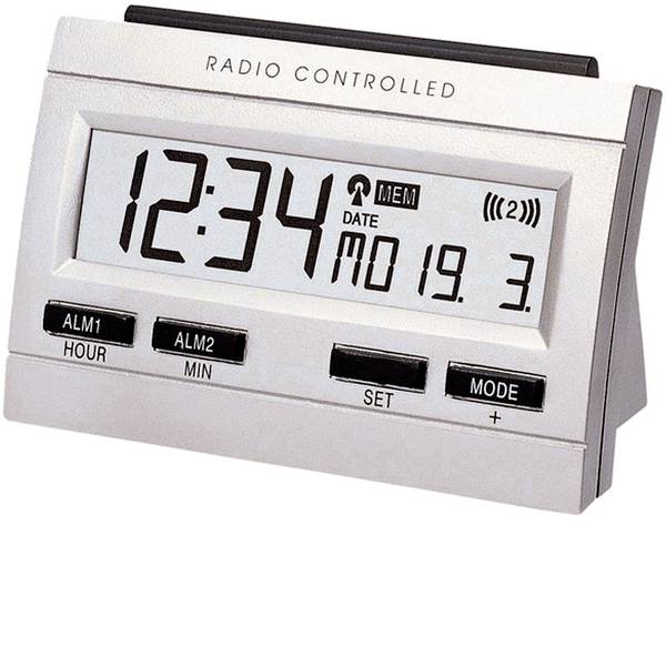 Sveglie - Techno Line 02991 Radiocontrollato Sveglia Argento Tempi di allarme 2 - Sveglie - Techno Line 02991 Radiocontrollato Sveglia Argento Tempi di allarme 2 -
