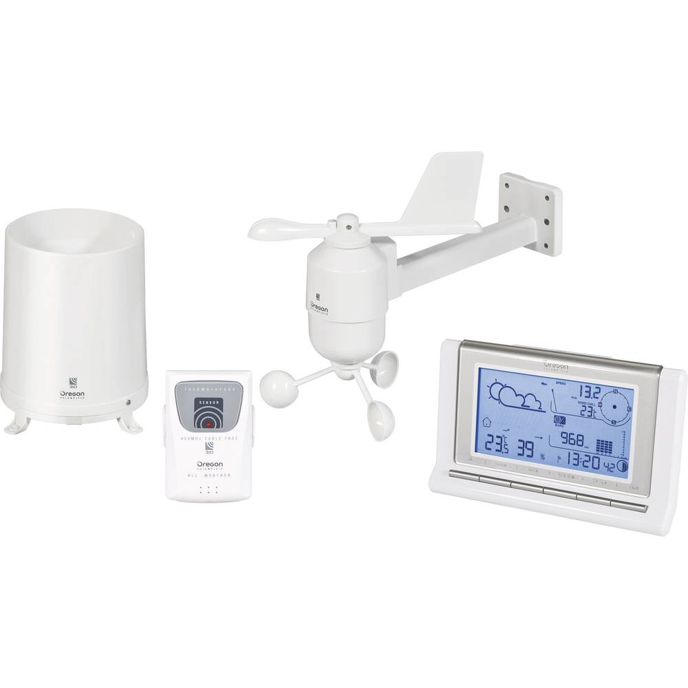 Oregon Scientific Stazione Meteo USB Pro Radio WMR 88 Bianco, Argento