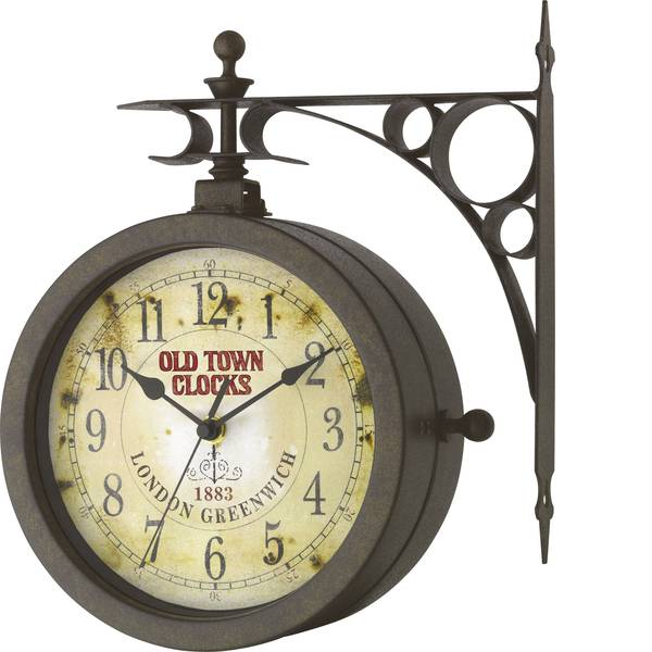Orologi da parete - TFA 603011 Quarzo Orologio da parete 205 mm x 290 mm x 295 mm x 90 mm antico, Nero - Orologi da parete - TFA 603011 Quarzo Orologio da parete 205 mm x 290 mm x 295 mm x 90 mm antico, Nero -