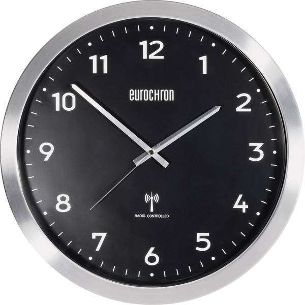 Orologi da parete - Eurochron EFWU 2601 Radiocontrollato Orologio da parete 38 cm x 48 mm Alluminio (spazzolato) - Orologi da parete - Eurochron EFWU 2601 Radiocontrollato Orologio da parete 38 cm x 48 mm Alluminio (spazzolato) -