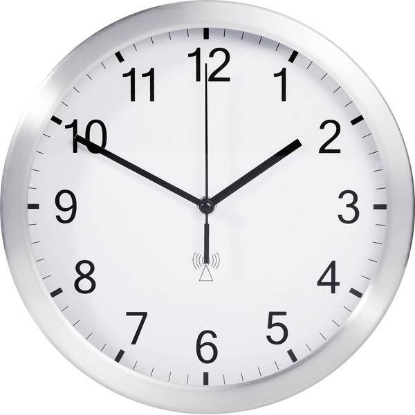 Orologi da parete - TFA 98.1091.02 Radiocontrollato Orologio da parete 25 cm x 4 cm Alluminio (opaco) - Orologi da parete - TFA 98.1091.02 Radiocontrollato Orologio da parete 25 cm x 4 cm Alluminio (opaco) -
