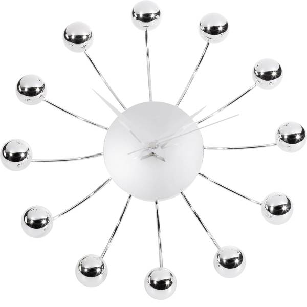 Orologi da parete - TFA 60-3010 Quarzo Orologio da parete 28.5 cm x 4.5 cm Argento - Orologi da parete - TFA 60-3010 Quarzo Orologio da parete 28.5 cm x 4.5 cm Argento -