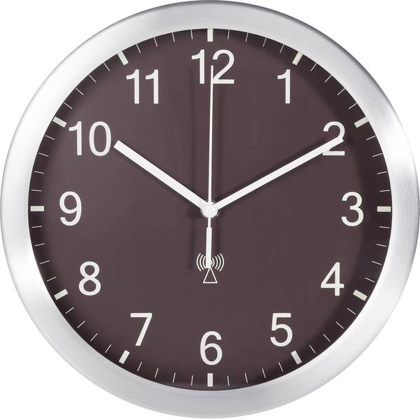Orologi da parete - TFA 98.1091.08 Radiocontrollato Orologio da parete 25 cm x 4 cm Alluminio (opaco) - Orologi da parete - TFA 98.1091.08 Radiocontrollato Orologio da parete 25 cm x 4 cm Alluminio (opaco) -