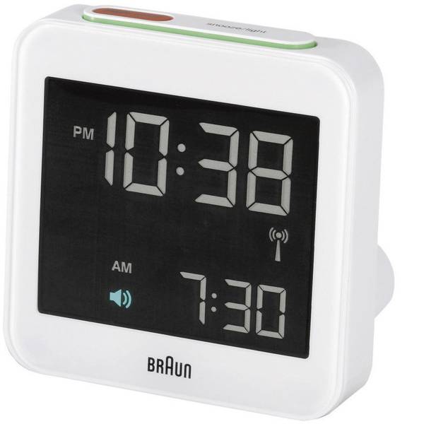 Sveglie - Braun 66019 Radiocontrollato Sveglia Bianco - Sveglie - Braun 66019 Radiocontrollato Sveglia Bianco -