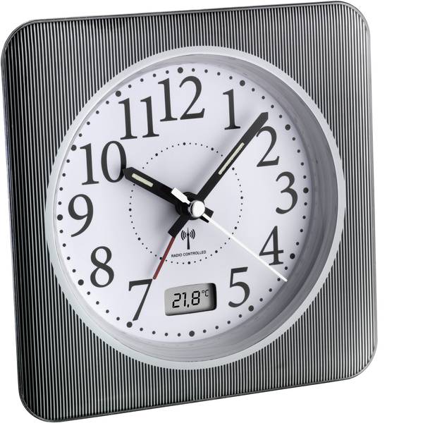 Sveglie - TFA 60.1502.10 Radiocontrollato Sveglia Grigio, Bianco Tempi di allarme 1 - Sveglie - TFA 60.1502.10 Radiocontrollato Sveglia Grigio, Bianco Tempi di allarme 1 -