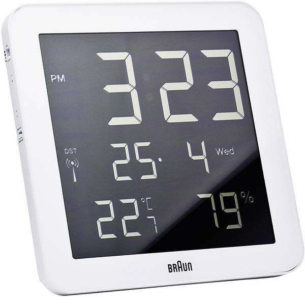 Orologi da parete - Braun 66028 Radiocontrollato Orologio da parete 210 mm x 210 mm x 23 mm Bianco - Orologi da parete - Braun 66028 Radiocontrollato Orologio da parete 210 mm x 210 mm x 23 mm Bianco -