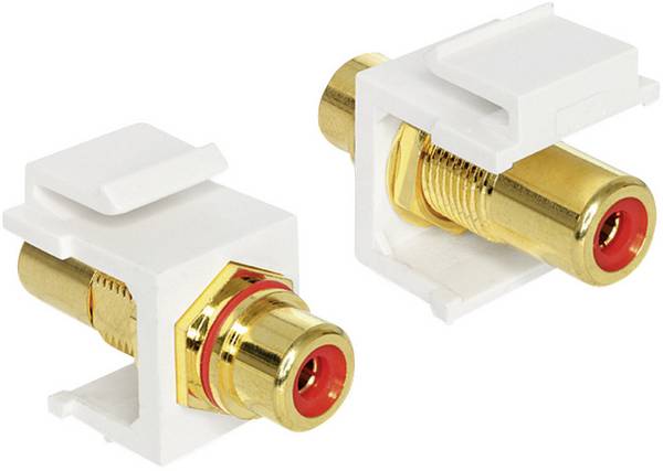 Delock 1982591 1982591 RCA Audio Adattatore [1x Presa RCA - 1x Presa RCA] Rosso