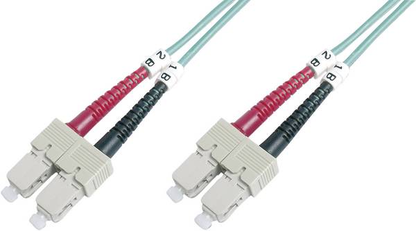 Digitus DK-2522-03-4 Fibra ottica Fibra ottica Cavo 3.00 m Violetto [1x Spina SC - 1x Spina SC] 50/125 µ Multimode OM4